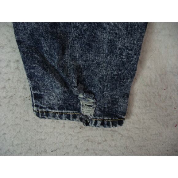 Rutherford Men's Jeans 36 x 34 blue acid wash distressed Flex skinny fit blue - Picture 9 of 11